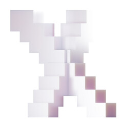 Fototapeta premium 3d abstract shape on glossy color concept