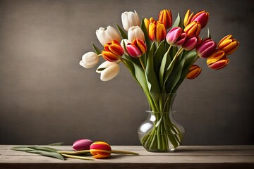 tulips and eggs