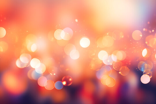 de focused bokeh light, abstract background
