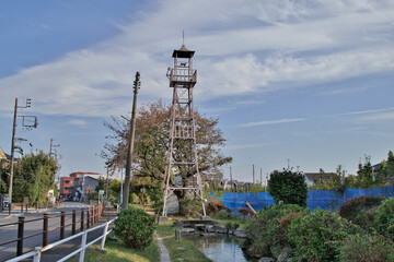 Obraz premium 公園の火の見櫓