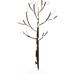 Tree Winter Illustration