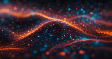 Digital abstract background,sound and graphic forms