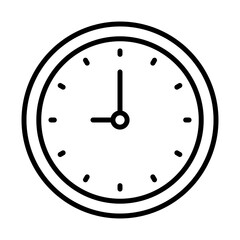 Time management marketing icon with black outline style. time, management, business, clock, watch, hour, concept. Vector Illustration