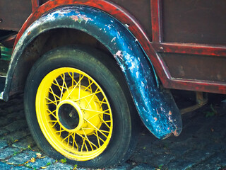 old car wheel