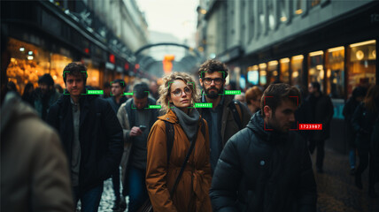 Street face recognition system.