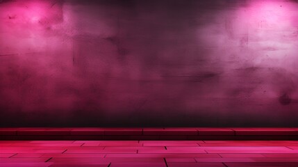 Optimal for Product Display, Pink Wall with Light Decoration, Great for Ads or PPT Backdrops