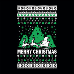 Happy Christmas. Christmas t-shirt design template. Merry Christmas t-shirt design template easy to print all-purpose for man, women, and children.