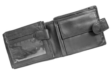 Leather wallet isolated