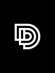 DDb monogram logo template