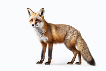 Fototapeta premium Alert and Curious: Portrait of a Red Fox