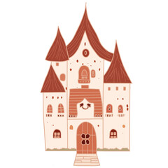 fairy tale castle vector