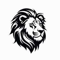 Lion in cartoon, doodle style. 2d vector illustration in logo, icon style. AI Generative