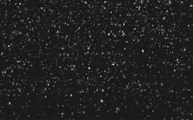 Fotobehang Flying rain or snow on black background © Creative