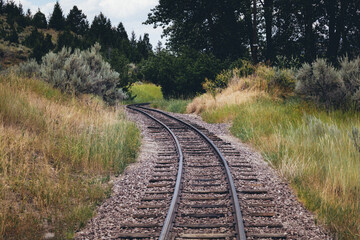 Fototapeta premium railway in the countryside