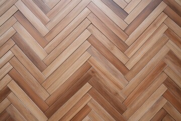 Herringbone pattern parquet flooring. Generative AI