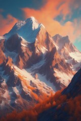 abstract creative art space abstract creative art space beautiful mountain landscape with a large mountain
