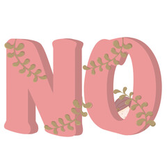 little pink girl say no