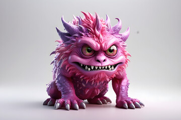 A tiny little monster are very angry 