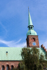 Obraz premium Aarhus, Denmark: Church of Our Lady (Aarhus) (Danish: Vor Frue Kirke), originally known as St. Nicholas' Church