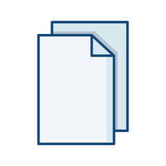 Paper icon vector on trendy design
