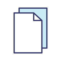 Paper icon vector on trendy design