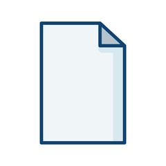 Paper icon vector on trendy design