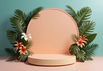 Tropical Elegance: A Podium for Premium Products
