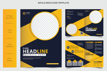 Brochure design template vector. Flyers report business magazine poster minimal portfolio. Abstract square in cover book presentation. City concept in A4 layout.