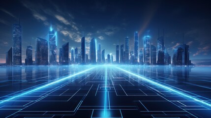 Technical city , metaverse, cityscape, future city, smart city 