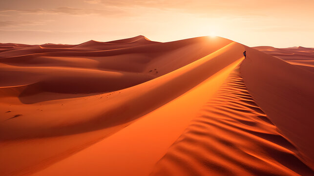 sunset in the desert © Artworld AI