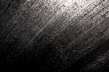 Fototapeta na wymiar white black glitter texture abstract banner background with space. Twinkling glow stars effect. Like outer space, night sky, universe. Rusty, rough surface, grain.