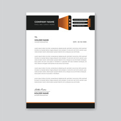 Vector modern business and corporate letterhead template
