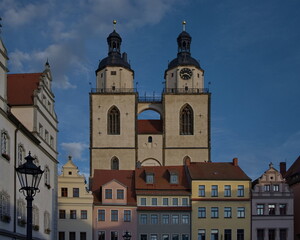 Fototapeta na wymiar Lutherstadt Wittenberg, Marienkirche im Nachmittagslicht