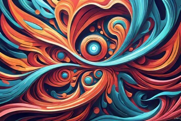 abstract background with colorful pattern abstract background with colorful pattern colorful abstract fractal illustration for creative design