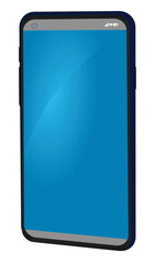 Grey smart phone. vector illustration