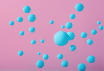 3d render of blue balls. abstract background.3d render of blue balls. abstract background.colorful background with balloons
