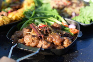 Thai foods on the table