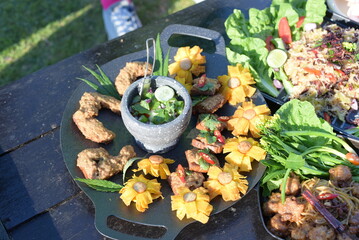 Thai foods on the table