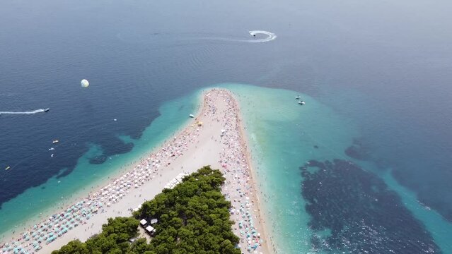 Diving into the sea most beautiful beach