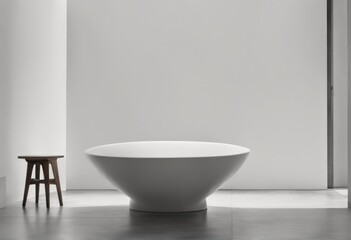 Fototapeta na wymiar modern interior with a large white bathtub. 3d rendering.modern interior with a large white bathtub. 3d rendering.empty modern interior with white bathtub