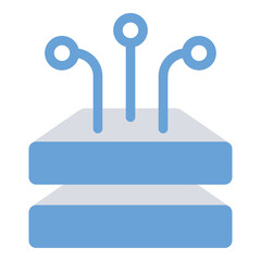 Stack, storage, big data icon