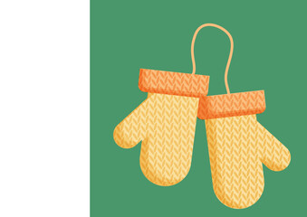 Mittens for winter, Winter symbol