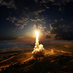 rocket launch,