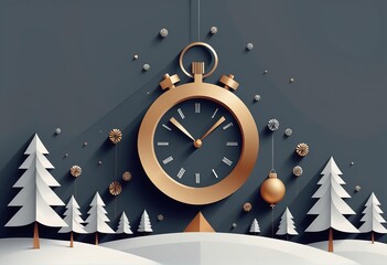 christmas background with clock christmas background with clock christmas background with clock and...