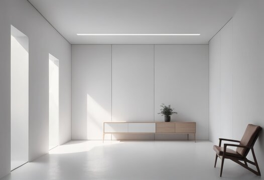 3d illustration - empty room interior design 3d illustration - empty room interior design 3d render of empty white room with wooden floor