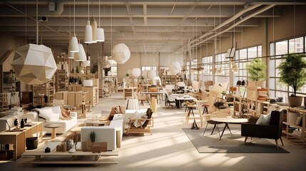 A Swedish home furnishings store, featuring simplistic, modular furniture.
