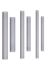 White columns , support rollers for construction project , on a transparent background