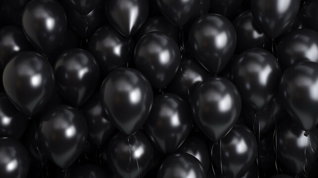 Black Balloons Background © ni