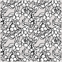 pattern seamless of flora coffee plant for fabric textile, backdrop, art sketch, background wallpaper, cafe decorative, illustration cover, vintage menu, arabica antique.