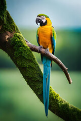 blue and green macaw